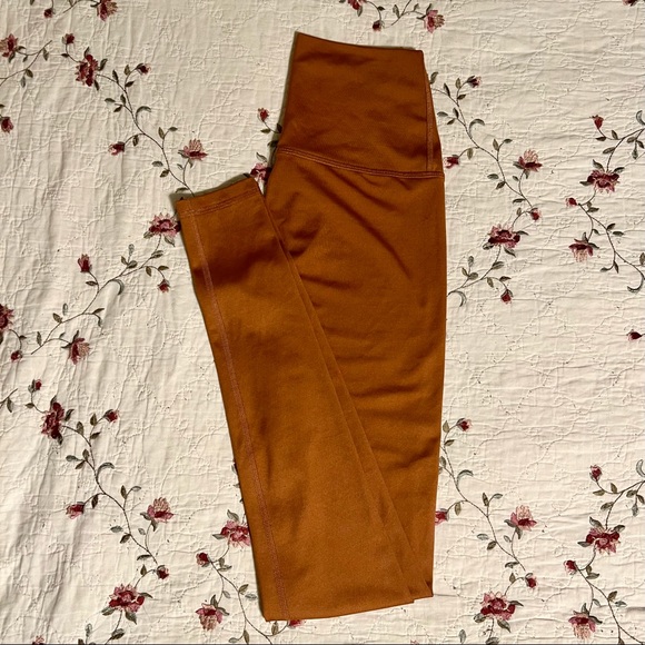 Mika Yoga Wear leggings, Burnt Orange, Size Small - Picture 2 of 4